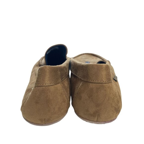 Polo Ralph Lauren mens Size 13 Brown collins moccasin Embroidered Logo slipper - Picture 4 of 8